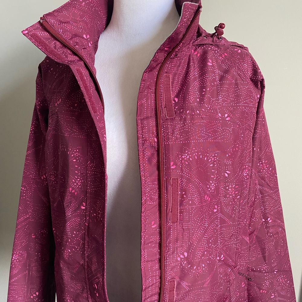 Eddie Bauer Berry Hooded Rain Jacket Outdoor, Hiking, Adventure, Ski - Picture 3 of 8